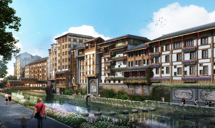 三岔河建筑風(fēng)貌改造與景觀工程施工圖項(xiàng)目